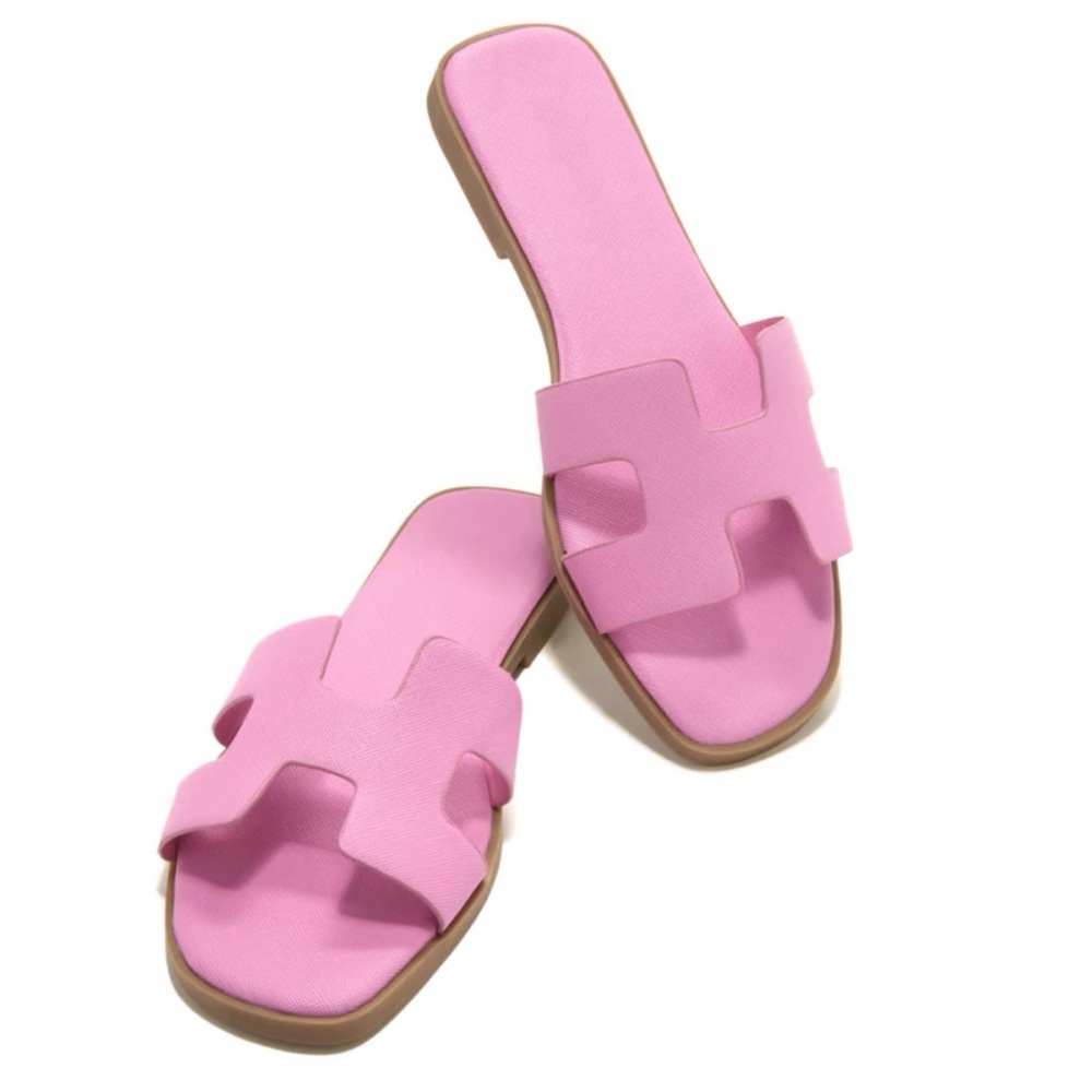 Pink Slip On Sandal - Picture 3 of 10